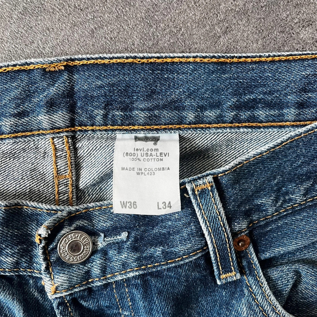 Vintage Levi's 501 Jeans Herren Straight W36 L34 Blau 2000s, Bild 4