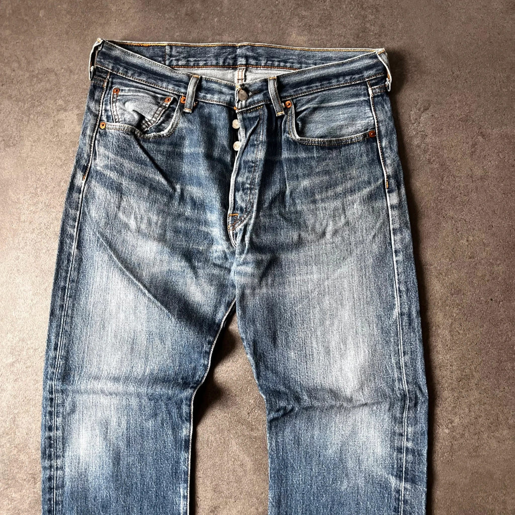 Vintage Levi's 501 Jeans Herren Straight W33 L32 Blau 2000s, Bild 3