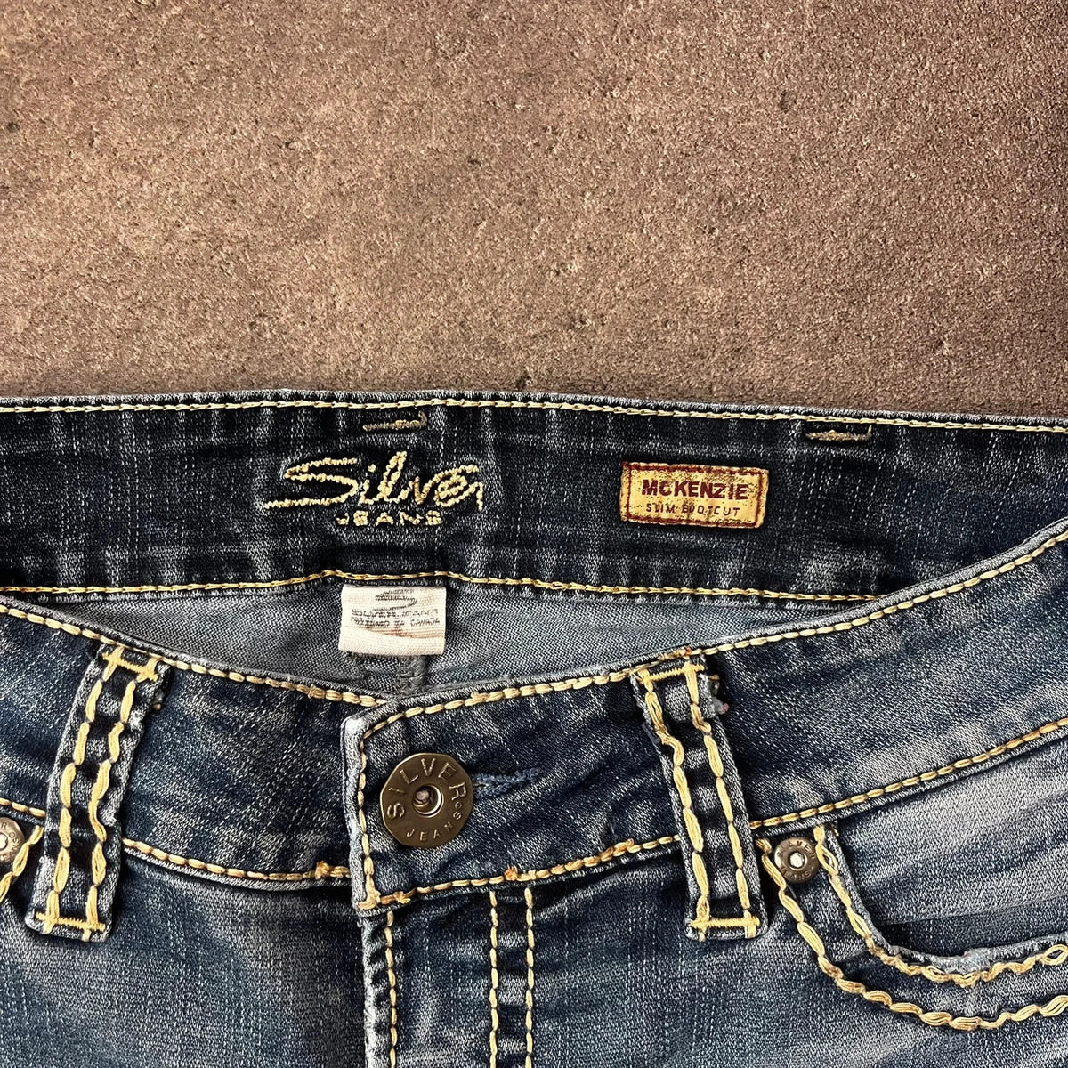 Vintage Silver Jeans Damen Bootcut Gr. M Blau Y2K, Bild 4