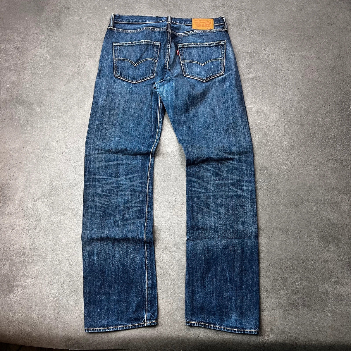 Vintage Levi's 501 Jeans Herren W32 L32 Blau – Rückansicht