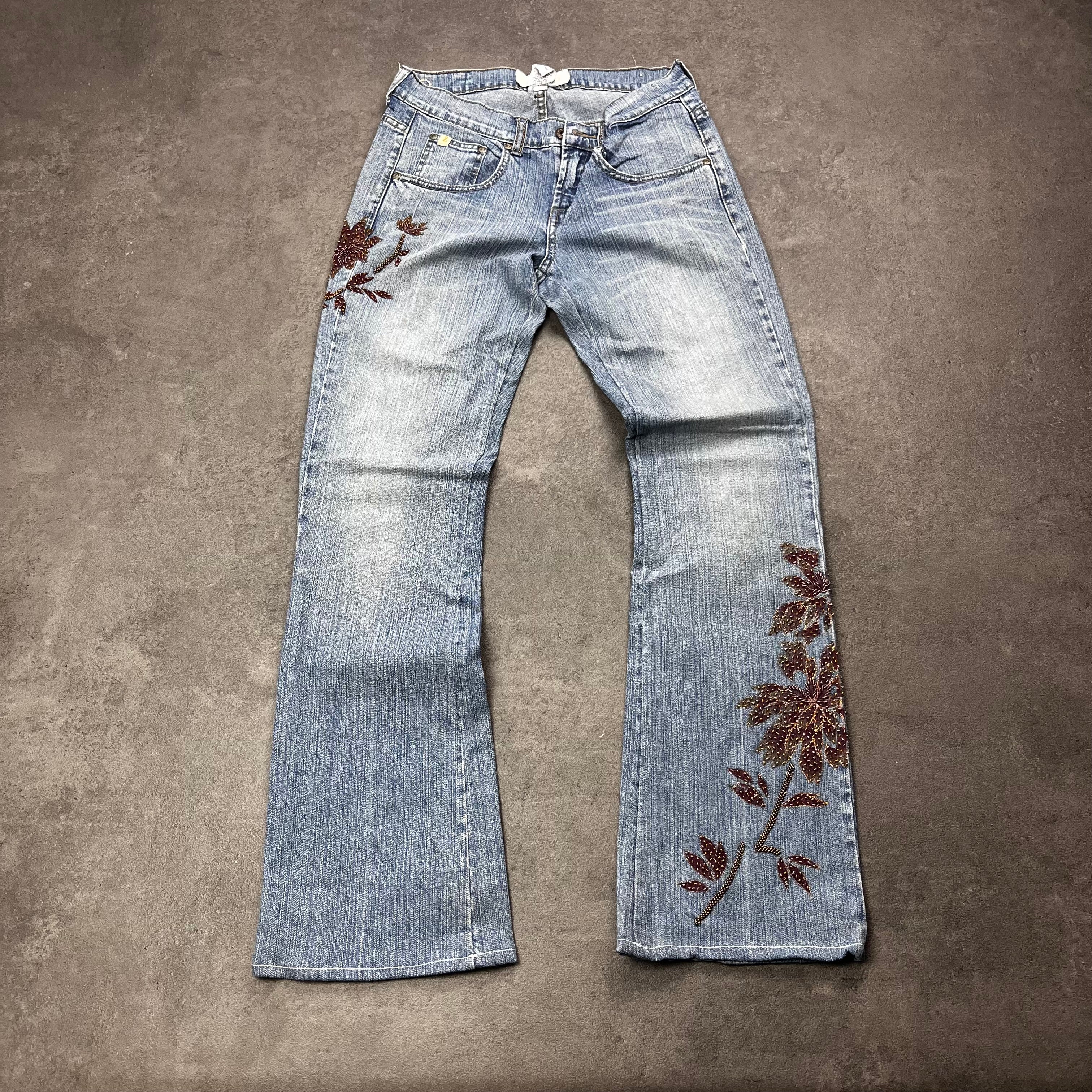 Vintage Y2K Flare Jeans Damen Japan Style – XS