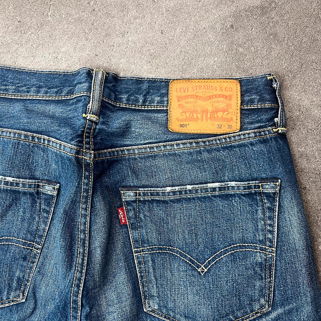 Vintage Levi's 501 Jeans Herren – Lederpatch