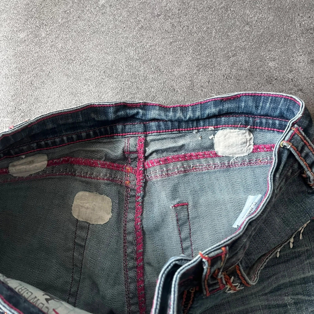 Vintage Tuff Bootcut Jeans Damen W27 L35 Blau Y2K, Bild 7