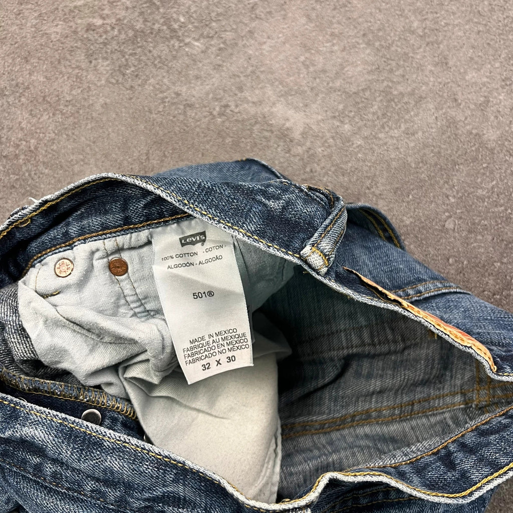 Vintage Levi's 501 Jeans Herren – Etikett 32x30 Made in Mexico