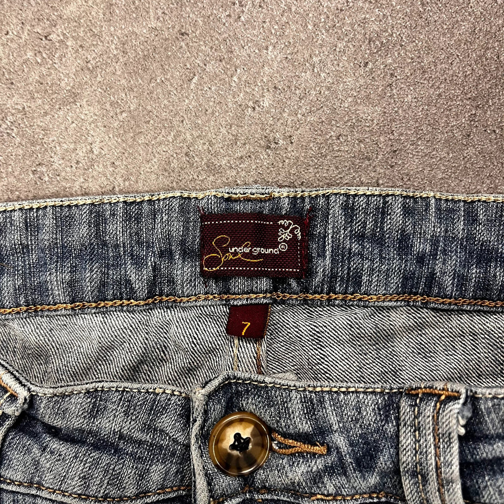 Vintage Sun Underground Jeans Damen – Bund Etikett US 7