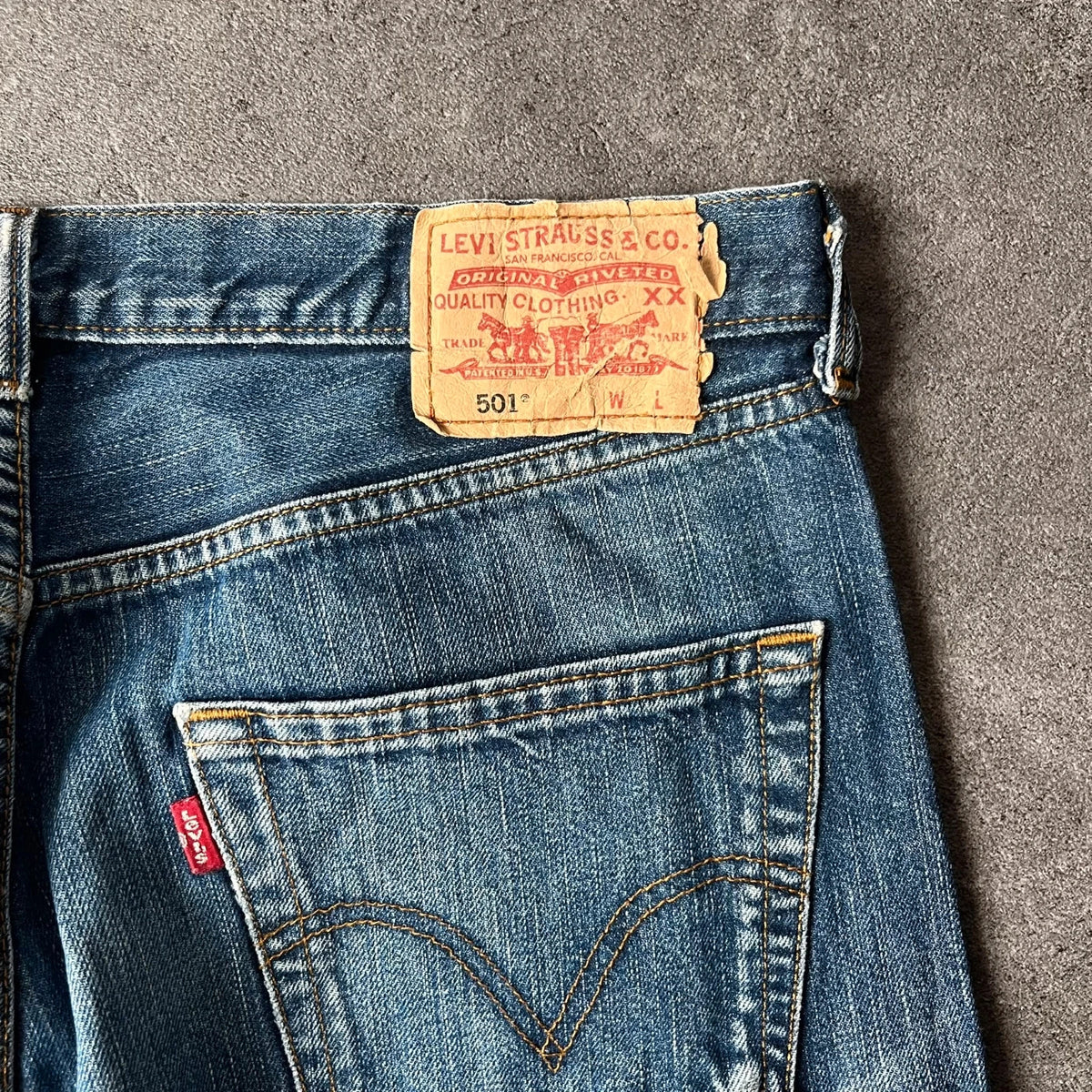 Vintage Levi's 501 Jeans Herren Straight W34 L32 Blau 2000s, Bild 5