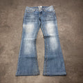 Vintage Y2K Jeans Damen Bootcut Gr. M Blau – Bild 1