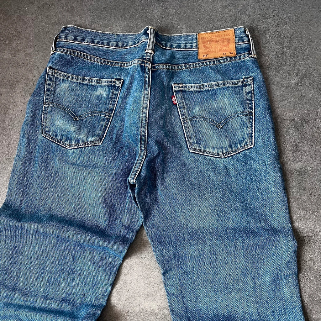 Vintage Levi's 514 Jeans Herren W33 L34 – Rückseite Detail