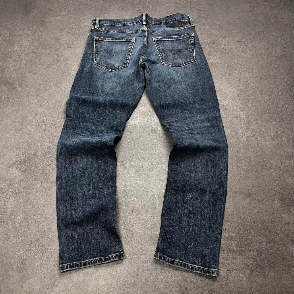 Vintage Levi's Skinny Jeans Herren W33 L32 Blau – Rückansicht