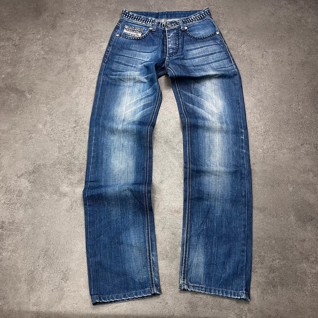 Rare Vintage Diesel Jeans Damen Straight Fit W29 Blau
