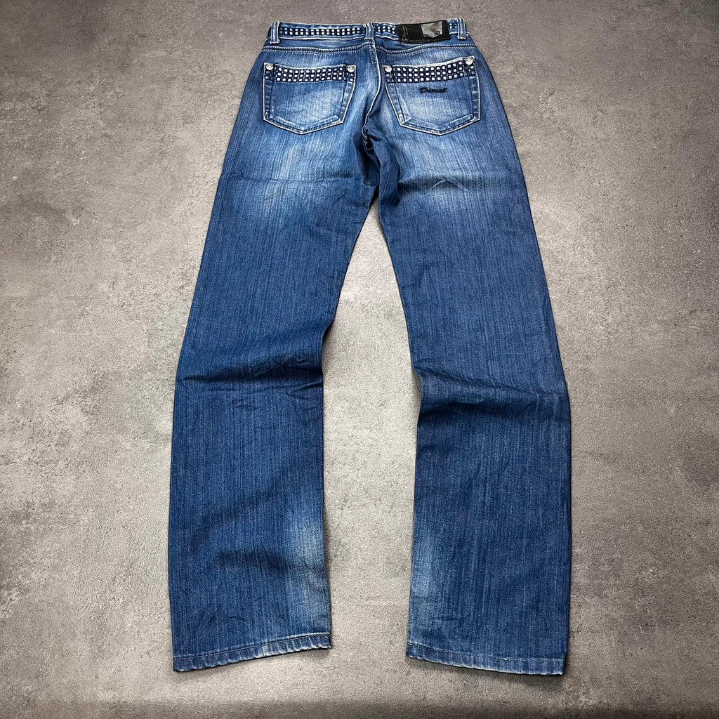 Rare Vintage Diesel Jeans Damen Straight Fit W29 Blau