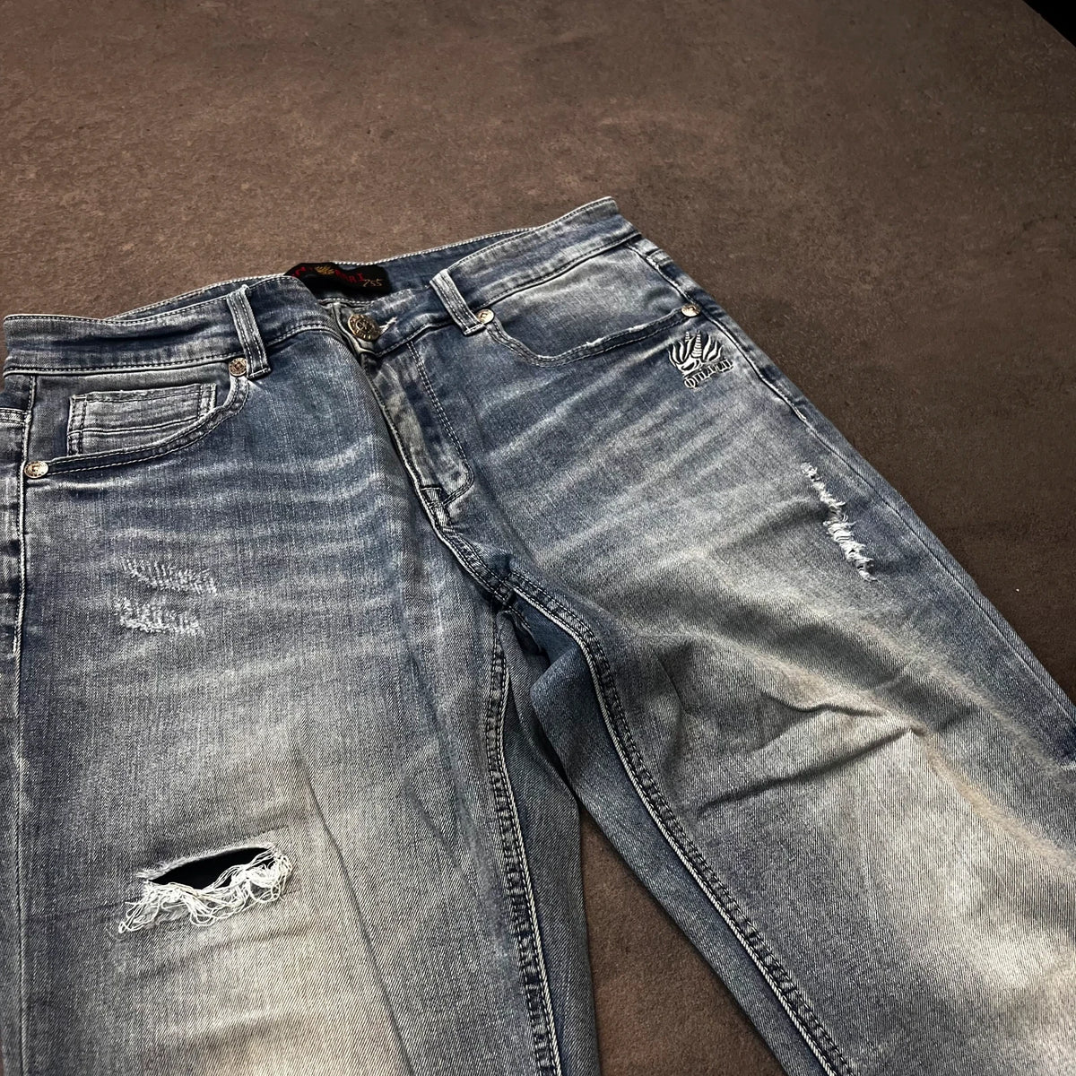 Rare Vintage Oniarai Japan style Jeans Herren bootcut W30 blau