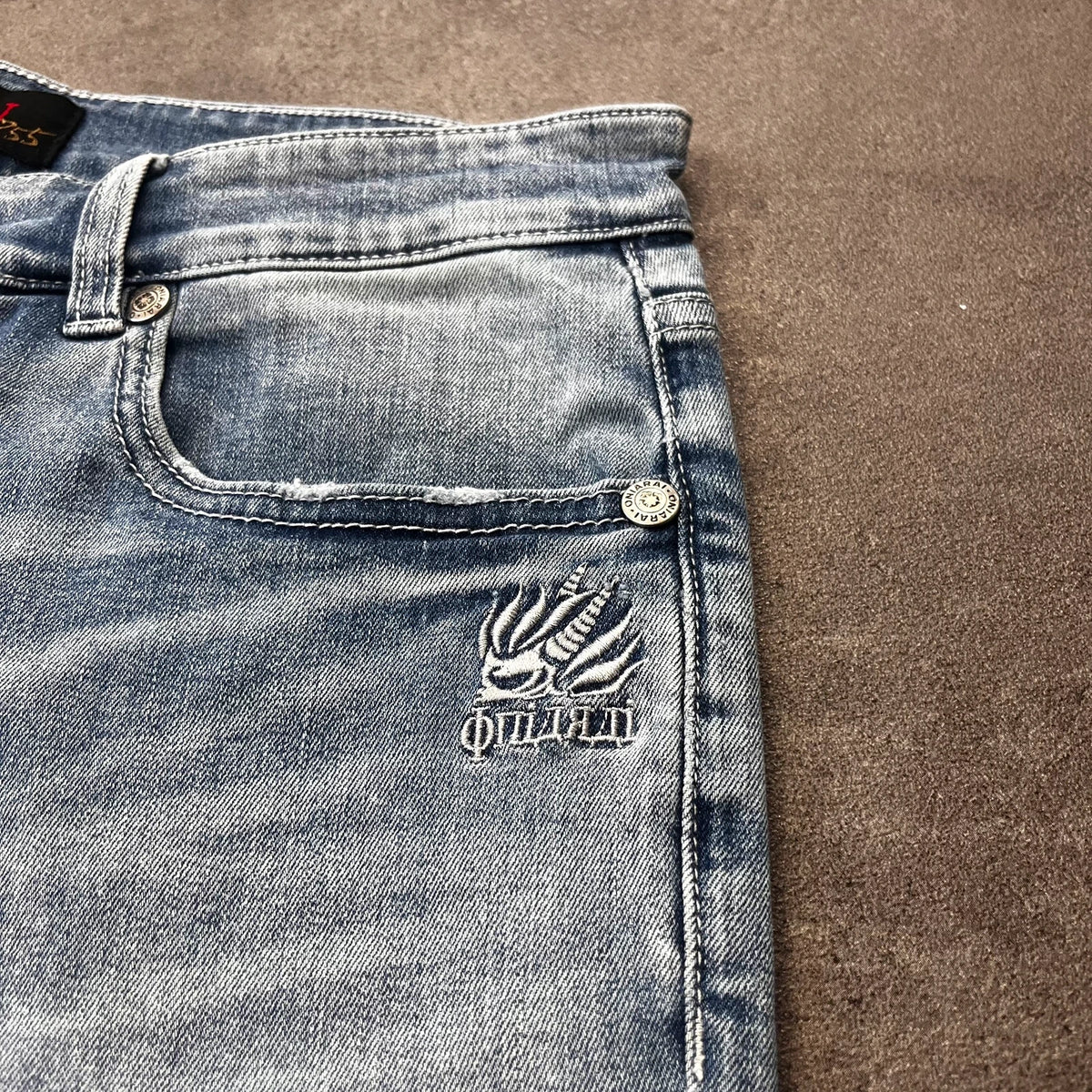 Rare Vintage Oniarai Japan style Jeans Herren bootcut W30 blau