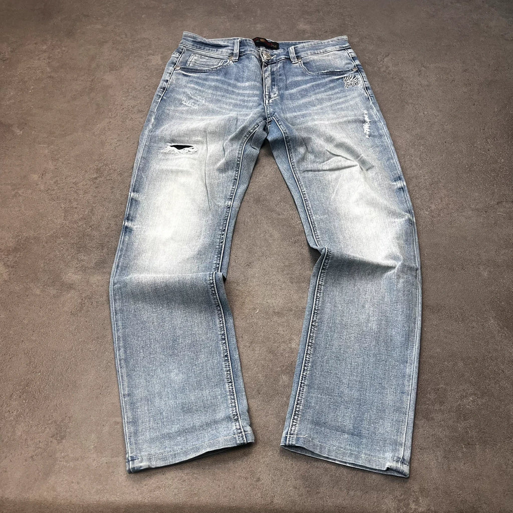Rare Vintage Oniarai Japan style Jeans Herren bootcut W30 blau