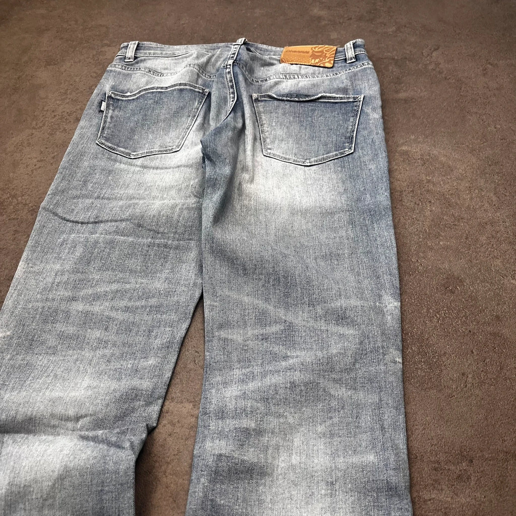Rare Vintage Oniarai Japan style Jeans Herren bootcut W30 blau