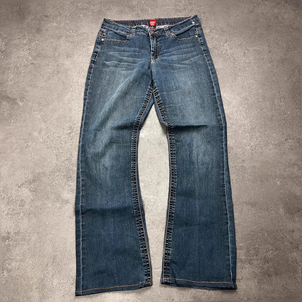 Vintage Liverpool Lucy's Bootcut Jeans Damen S Dunkelblau Y2K
