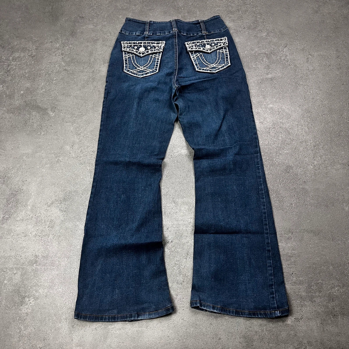 Vintage melrose Jeans bootcut/Flared Damen Bootcut Gr. XS Blau