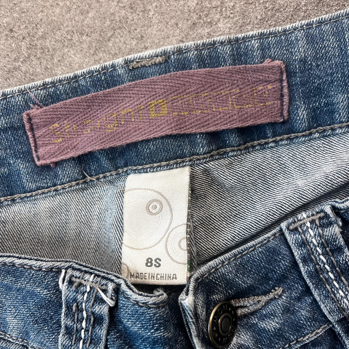 Vintage Y2K Jeans Damen Straight Gr. XS Blau 2000s