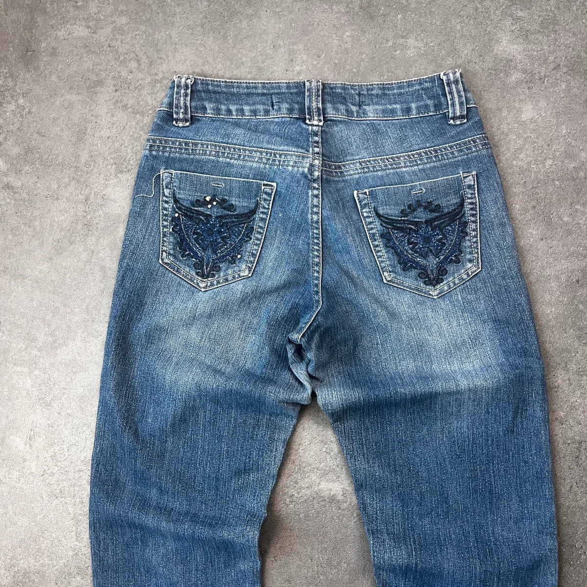 Vintage Y2K Jeans Damen Straight Gr. XS Blau 2000s