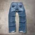 Vintage Y2K Jeans Damen Straight Gr. XS Blau 2000s