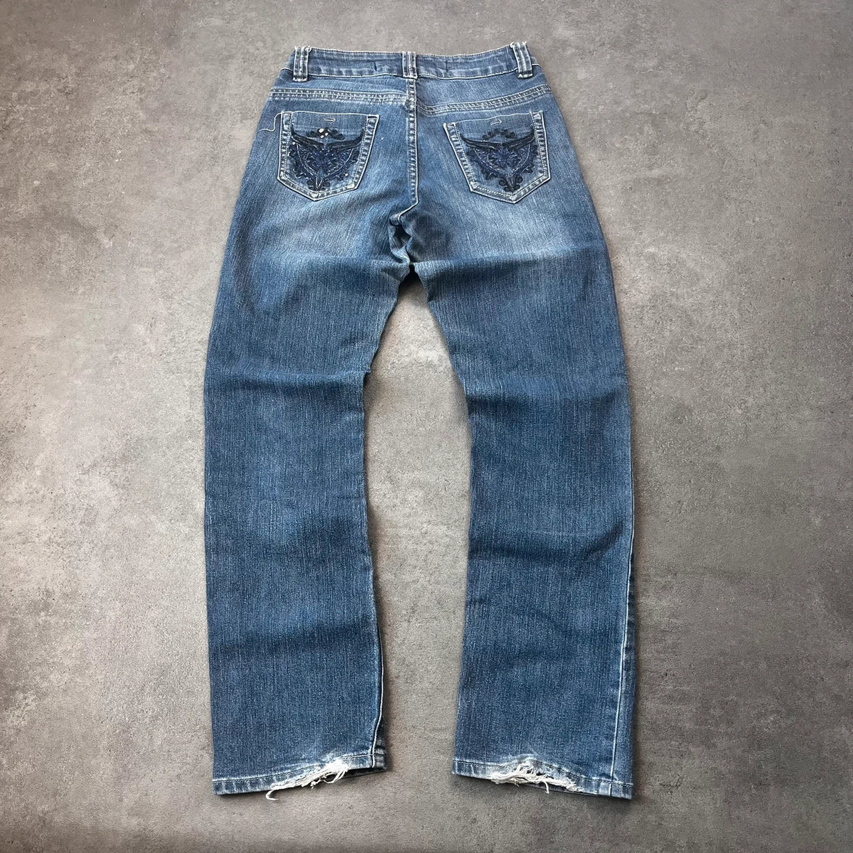 Vintage Y2K Jeans Damen Straight Gr. XS Blau 2000s