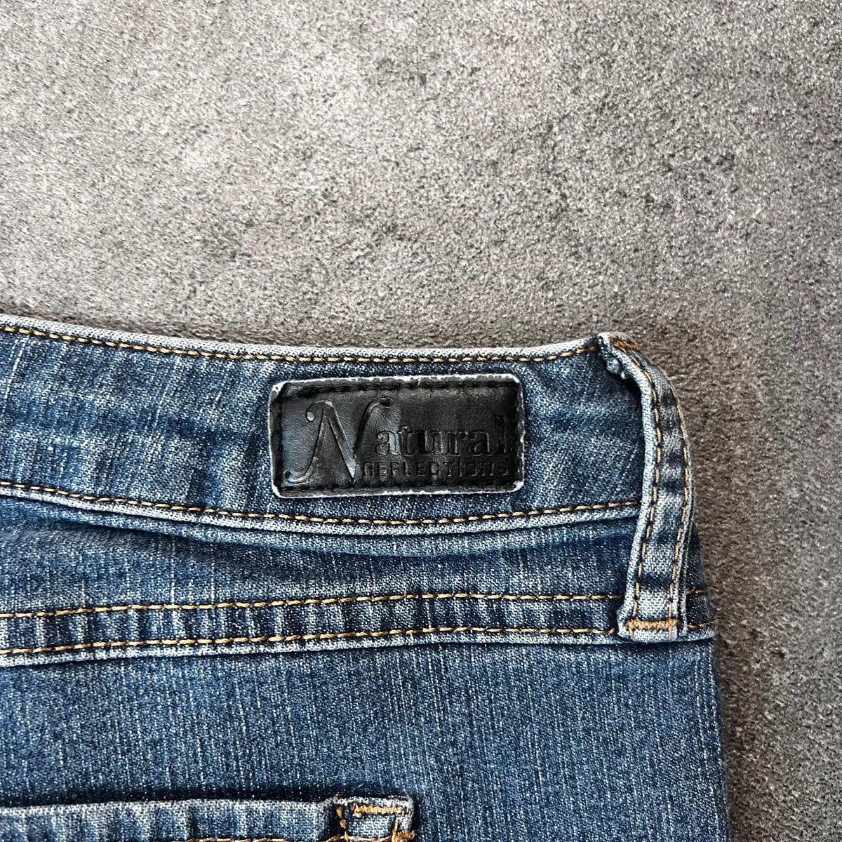 Vintage Natural Jeans Damen Bootcut Gr. L Blau 2000s