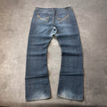 Vintage Natural Jeans Damen Bootcut Gr. L Blau 2000s
