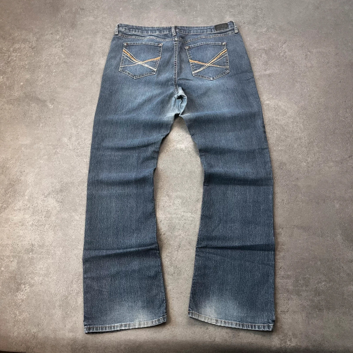 Vintage Natural Jeans Damen Bootcut Gr. L Blau 2000s