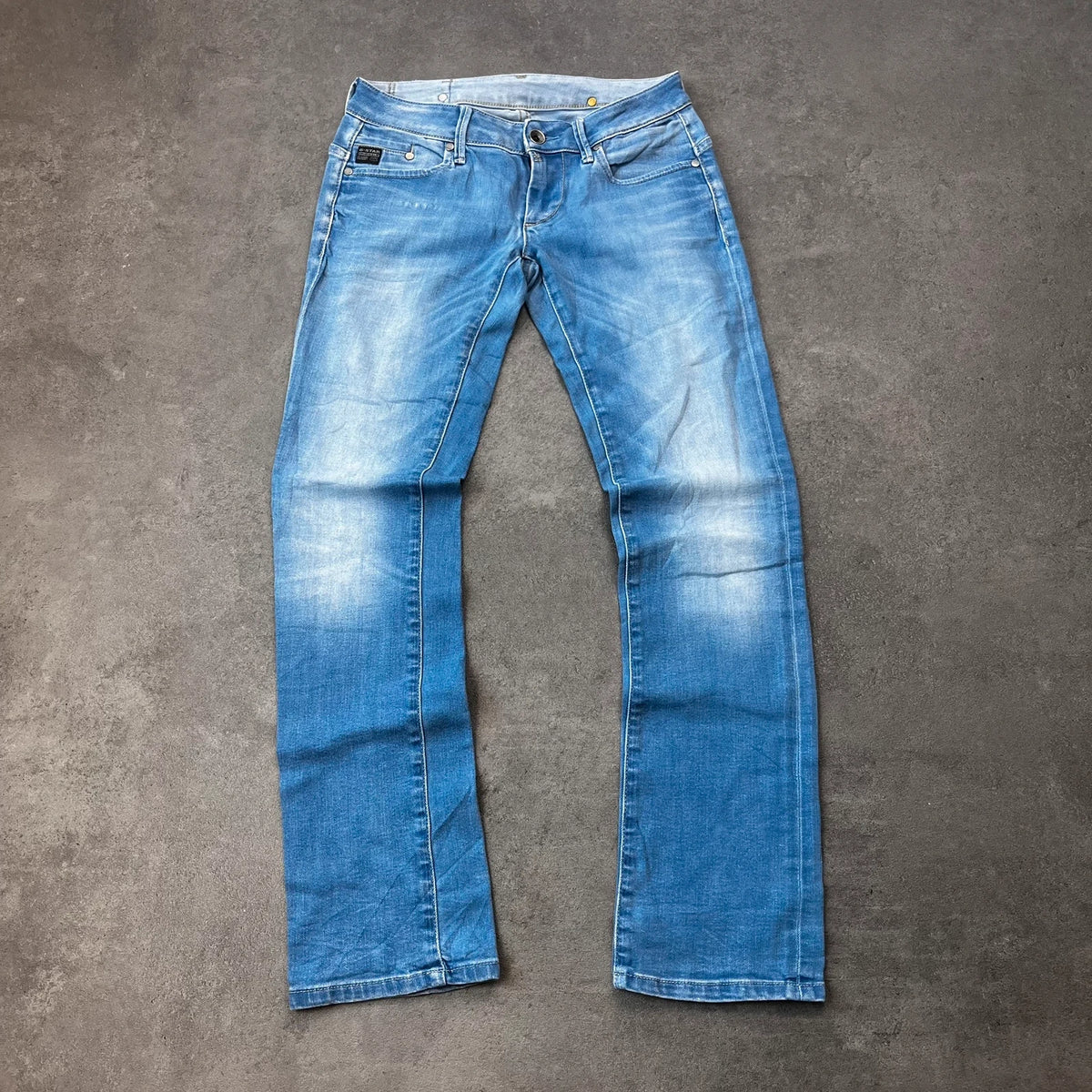 Vintage G-Star Raw Jeans Damen Straight W29 L32 Gr. M Blau 2000s