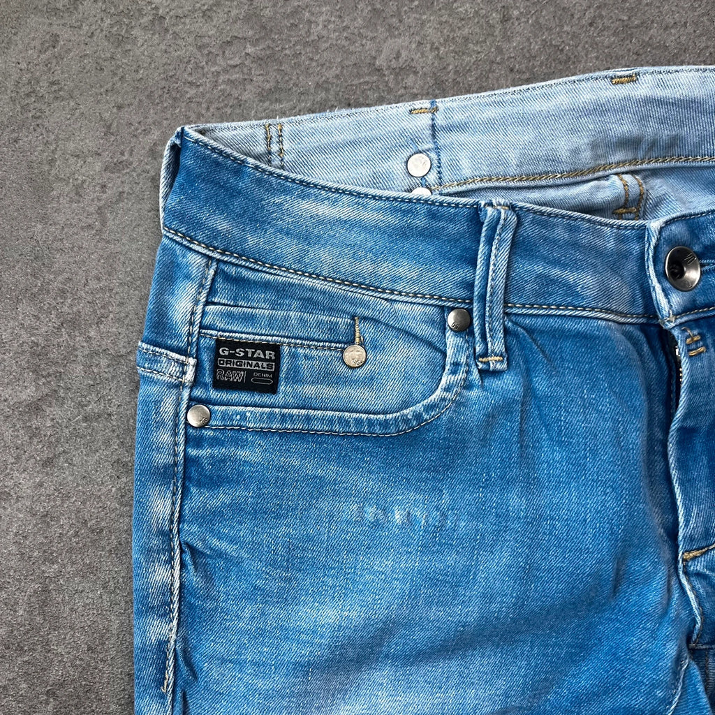 Vintage G-Star Raw Jeans Damen Straight W29 L32 Gr. M Blau 2000s