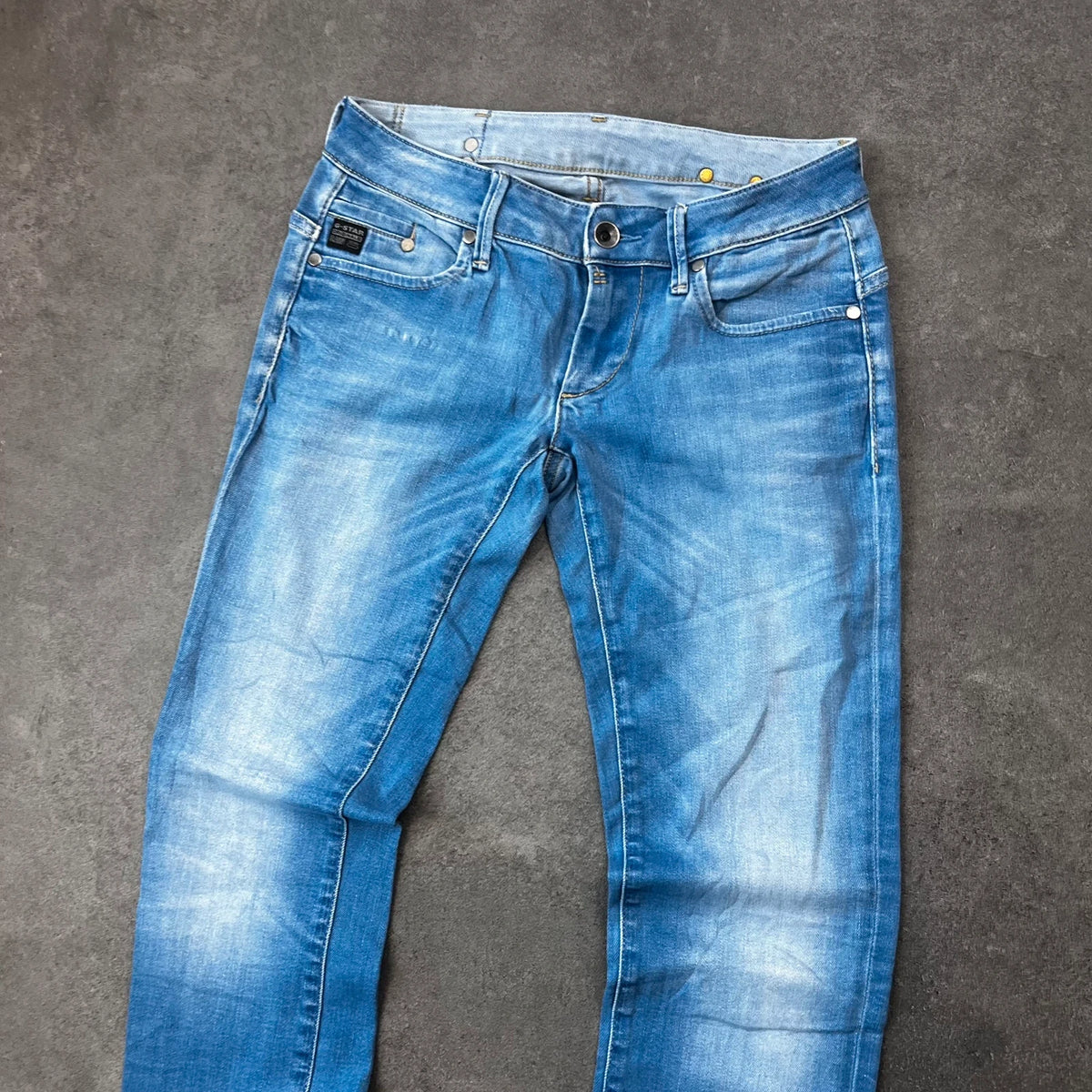 Vintage G-Star Raw Jeans Damen Straight W29 L32 Gr. M Blau 2000s