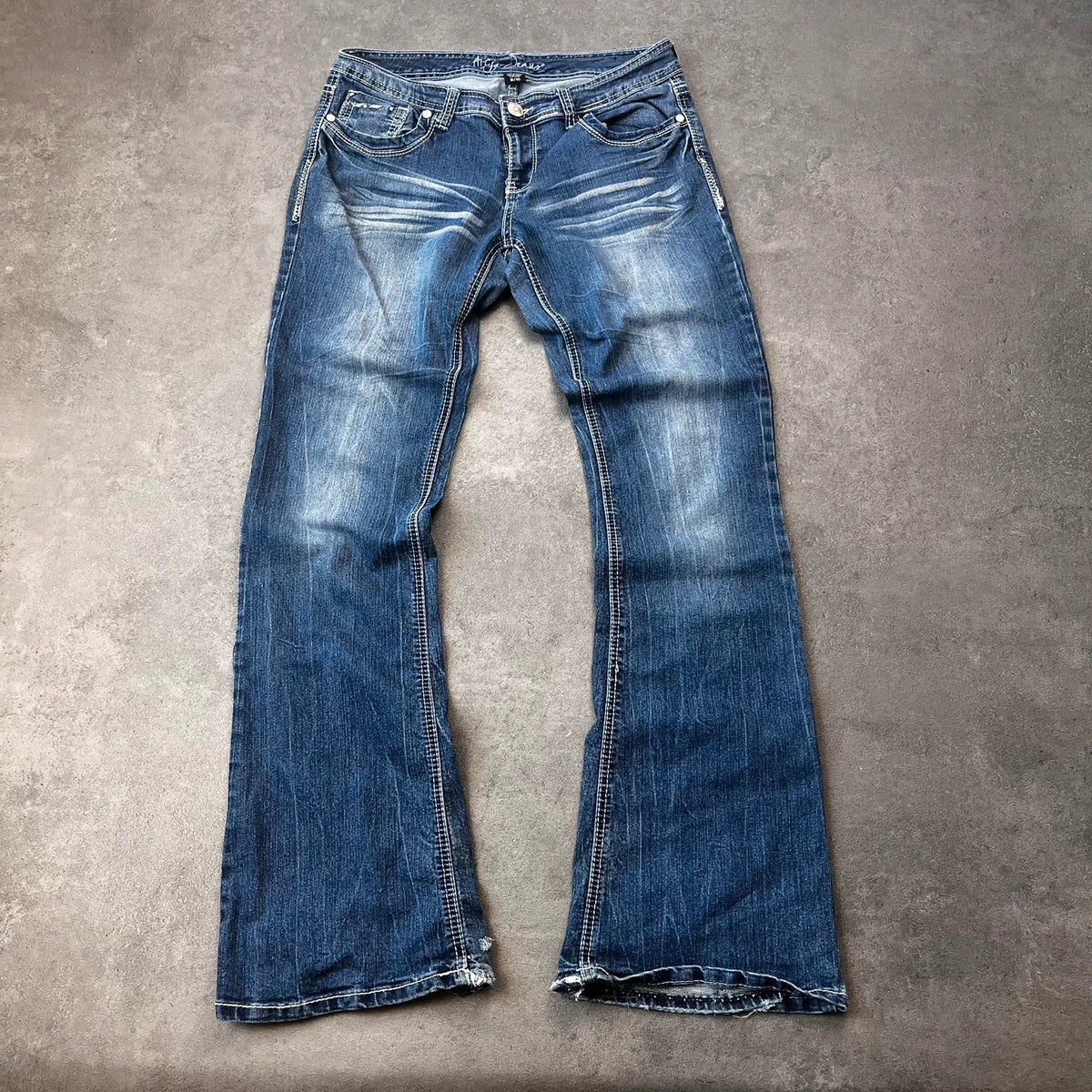 Vintage Arya Jeans Damen Bootcut Gr. M Blau 2000s