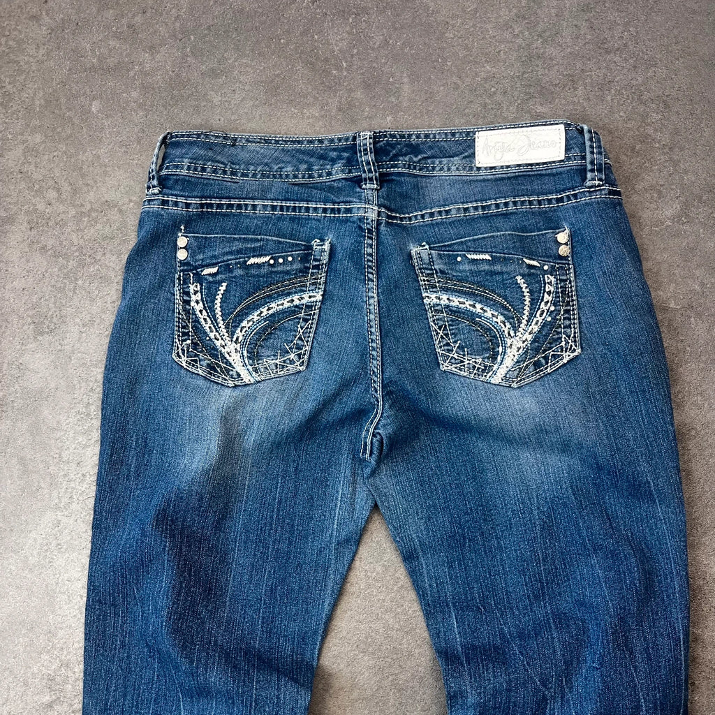 Vintage Arya Jeans Damen Bootcut Gr. M Blau 2000s