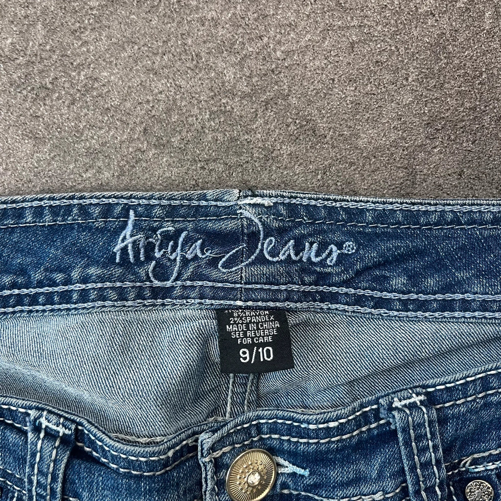 Vintage Arya Jeans Damen Bootcut Gr. M Blau 2000s