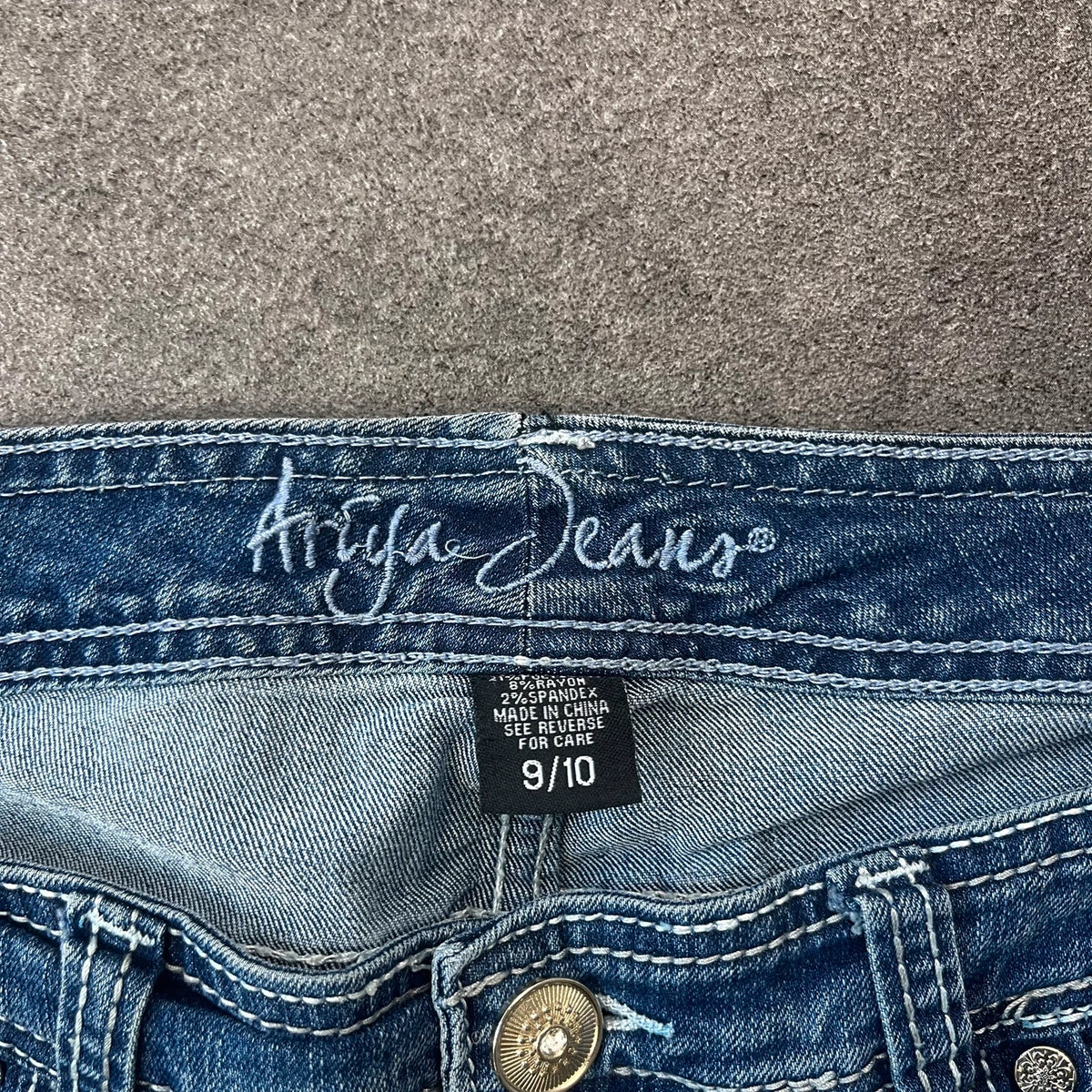 Vintage Arya Jeans Damen Bootcut Gr. M Blau 2000s