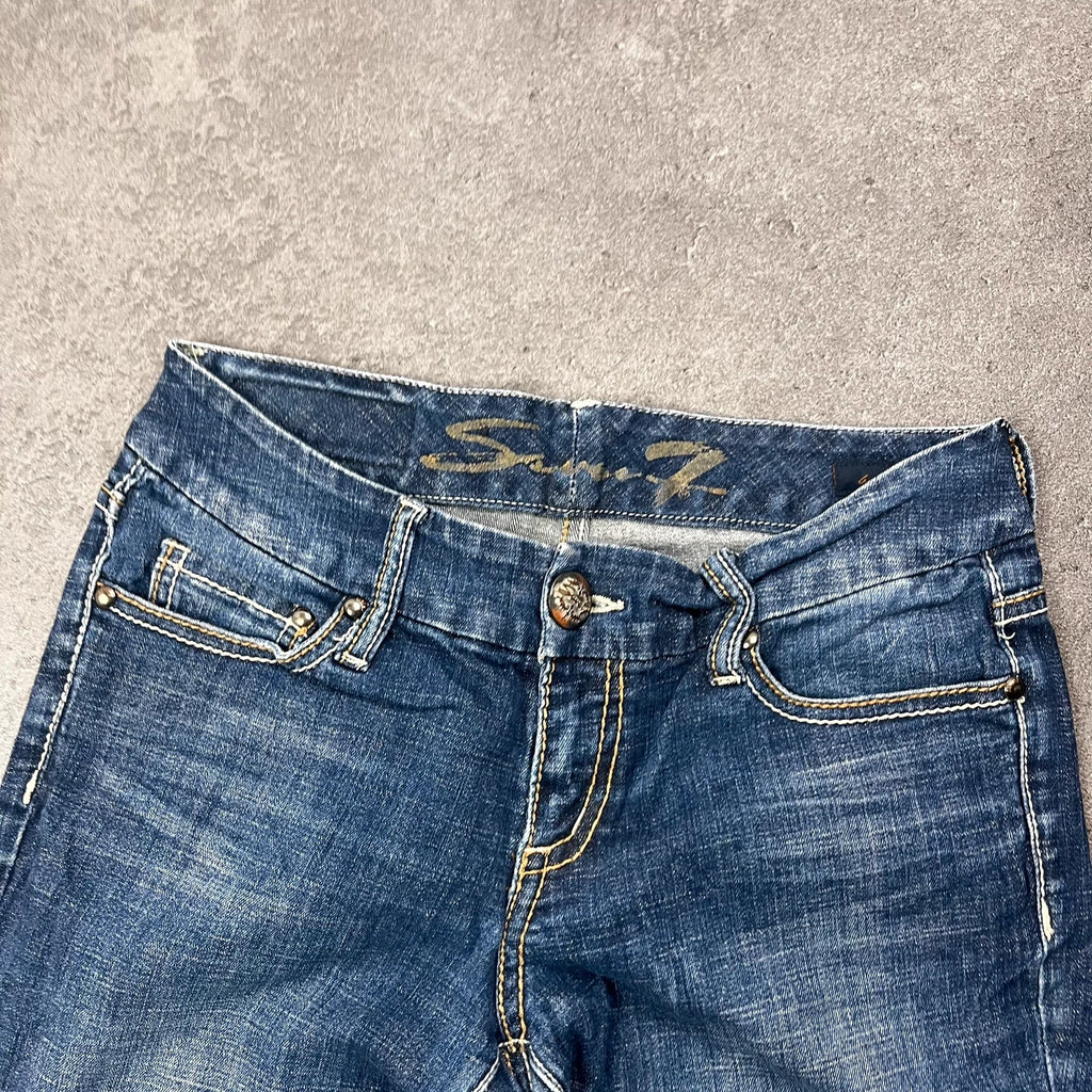 Vintage Seven7 Jeans Damen Bootcut Gr. S Blau 2000s