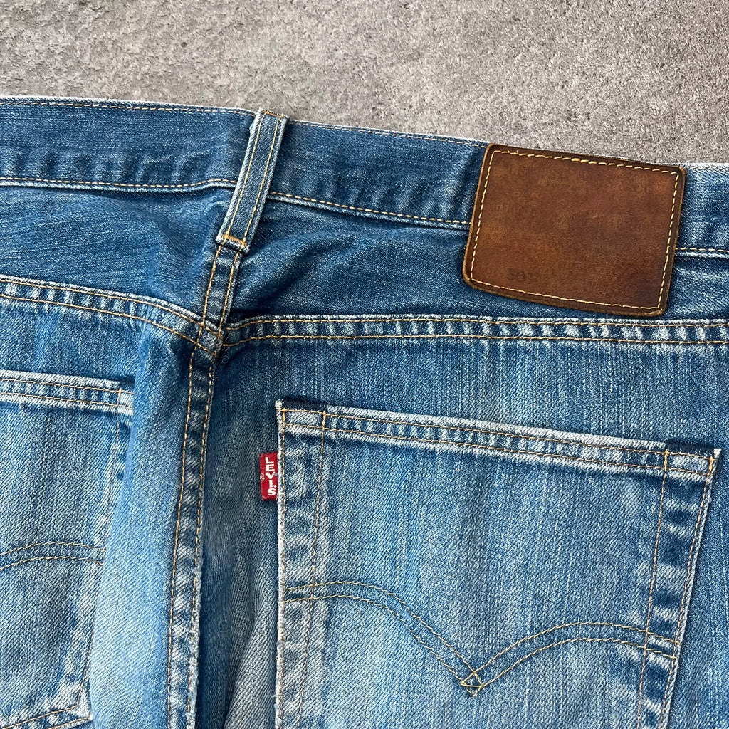 Vintage Levi's 501 Jeans Herren Straight W32 L32 Washed Blau 2000s