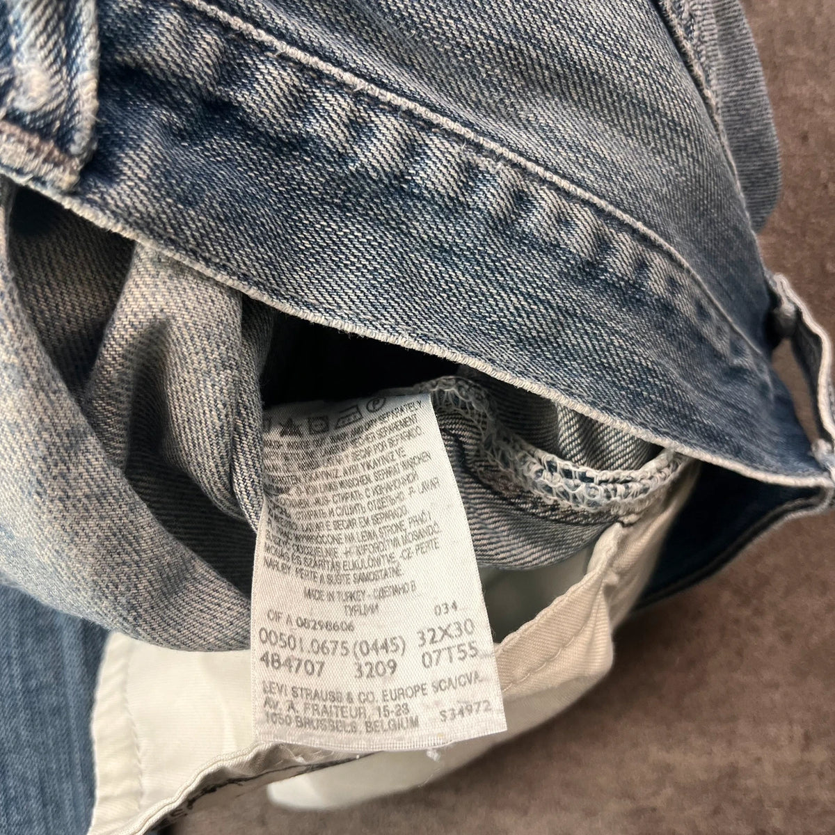 Vintage Levi's 501 Jeans Herren Straight W32 L30 Washed Blau 2000s