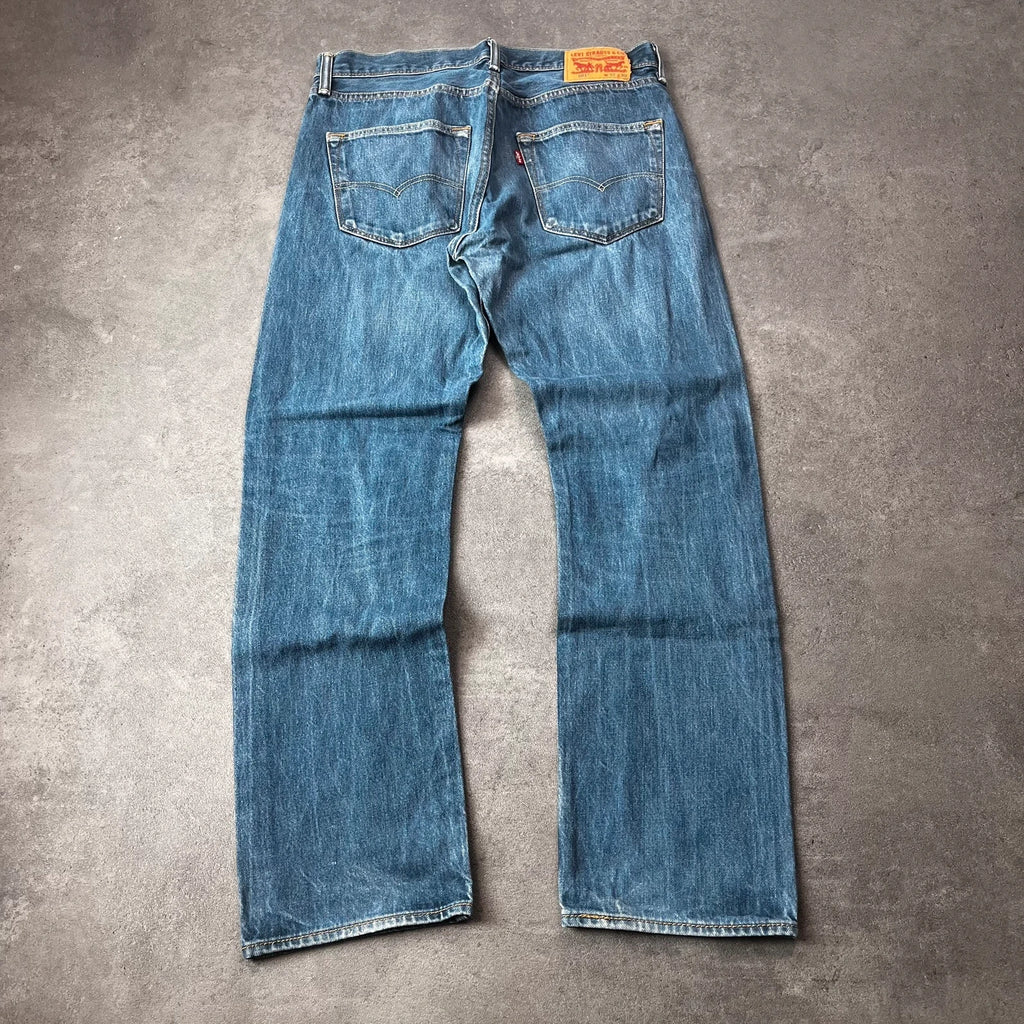 Vintage Levi's 501 Jeans Herren Straight W32 L30 Blau 2000s