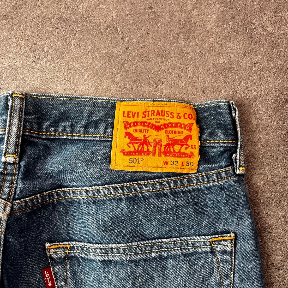 Vintage Levi's 501 Jeans Herren Straight W32 L30 Blau 2000s