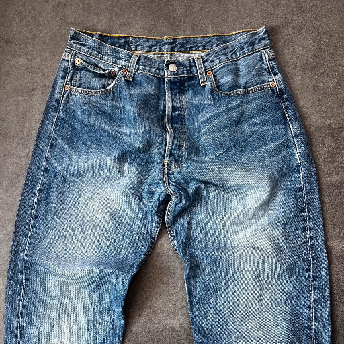 Vintage Levi's 501 Jeans Herren Straight W34 L34 Blau 2000s