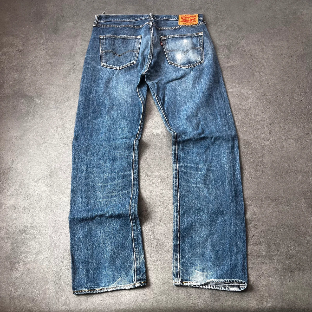 Vintage Levi's 501 Jeans Herren Straight W34 L32 Washed Blau 2000s