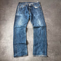 Vintage Levi's 501 Jeans Herren Straight W34 L32 Washed Blau 2000s