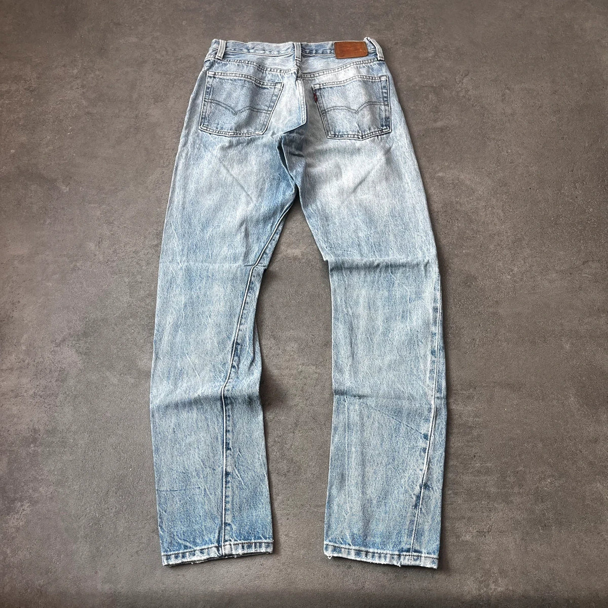 Vintage Levi's 501 Jeans Damen Straight W25 L32 Gr. XS Washed Hellblau 2000s
