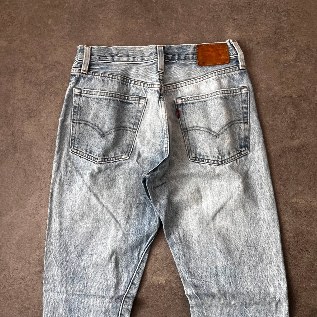 Vintage Levi's 501 Jeans Damen Straight W25 L32 Gr. XS Washed Hellblau 2000s