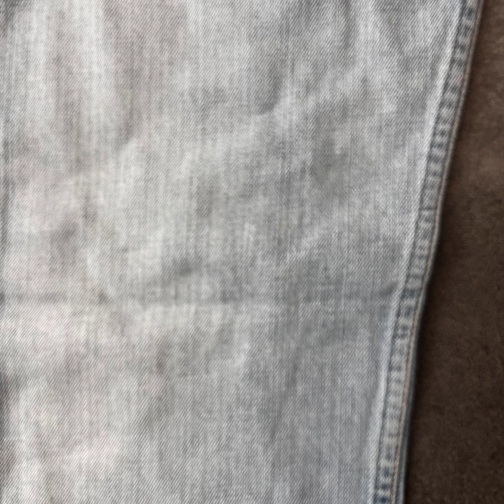 Vintage Levi's 501 Jeans Herren Straight W31 L32 Washed Hellblau 2000s