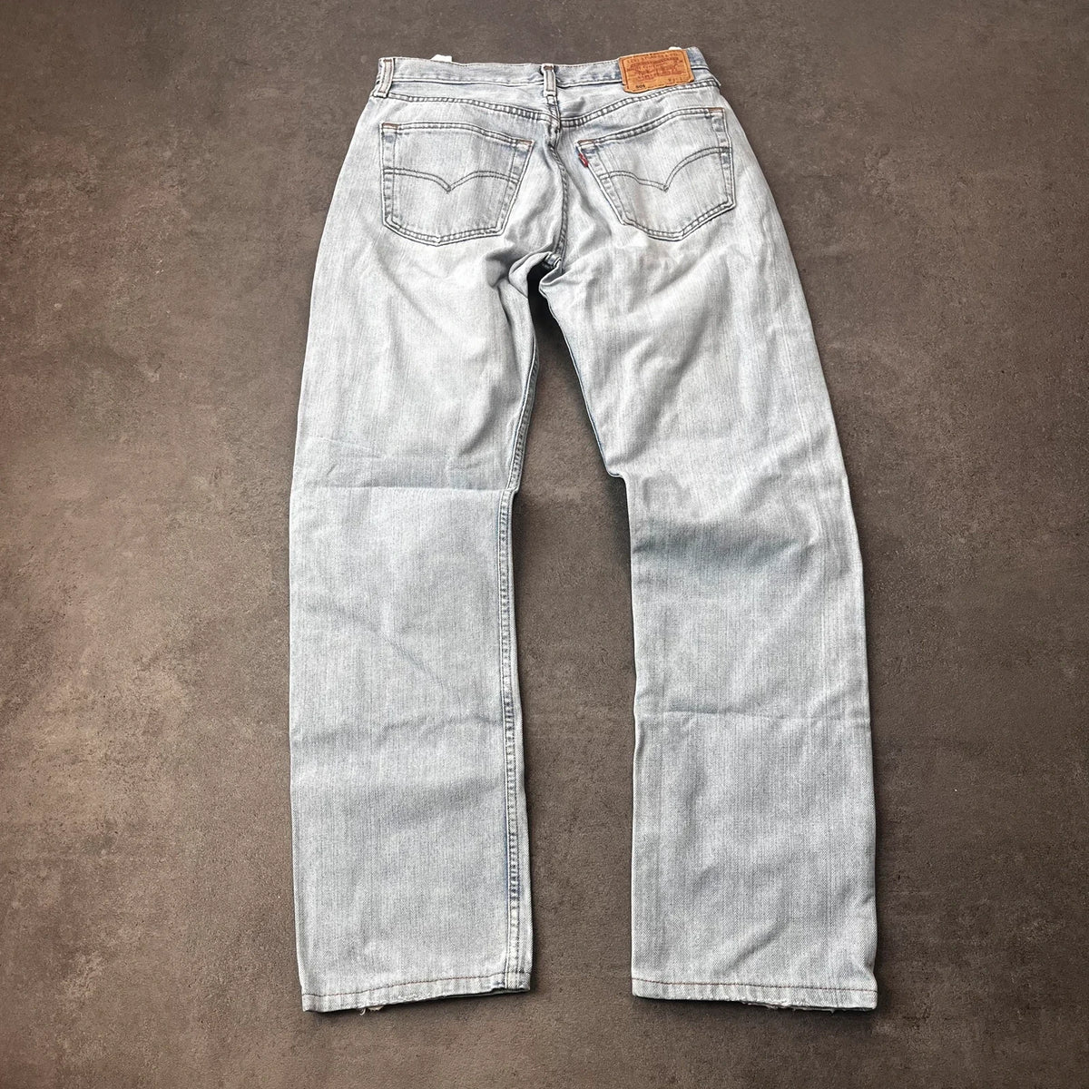 Vintage Levi's 501 Jeans Herren Straight W31 L32 Washed Hellblau 2000s