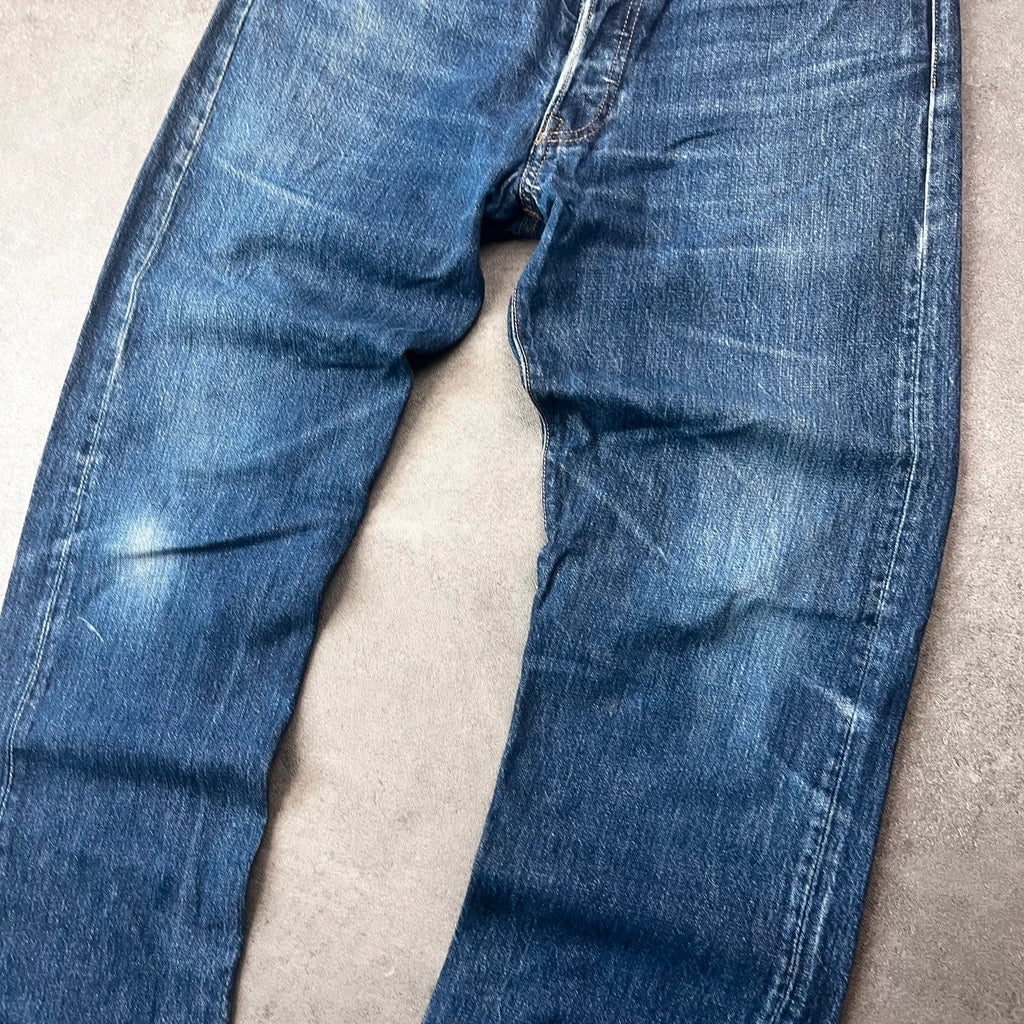 Vintage Levi's 501 Jeans Herren Straight W34 L34 Washed Blau 2000s