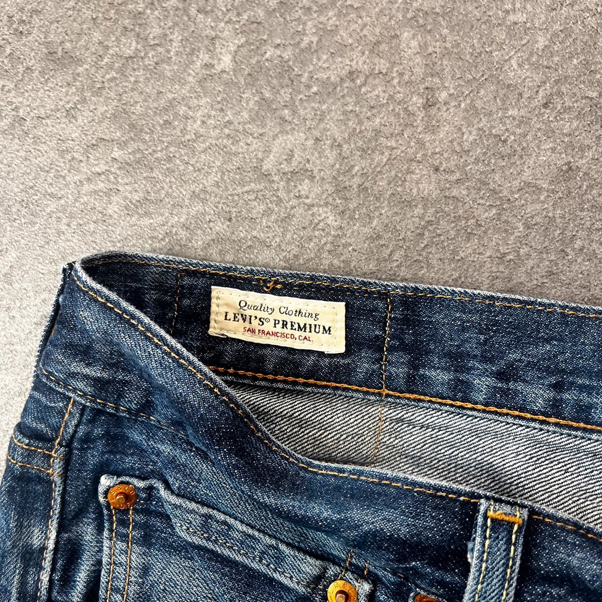 Vintage Levi's 501 Jeans Herren Straight W34 L34 Washed Blau 2000s