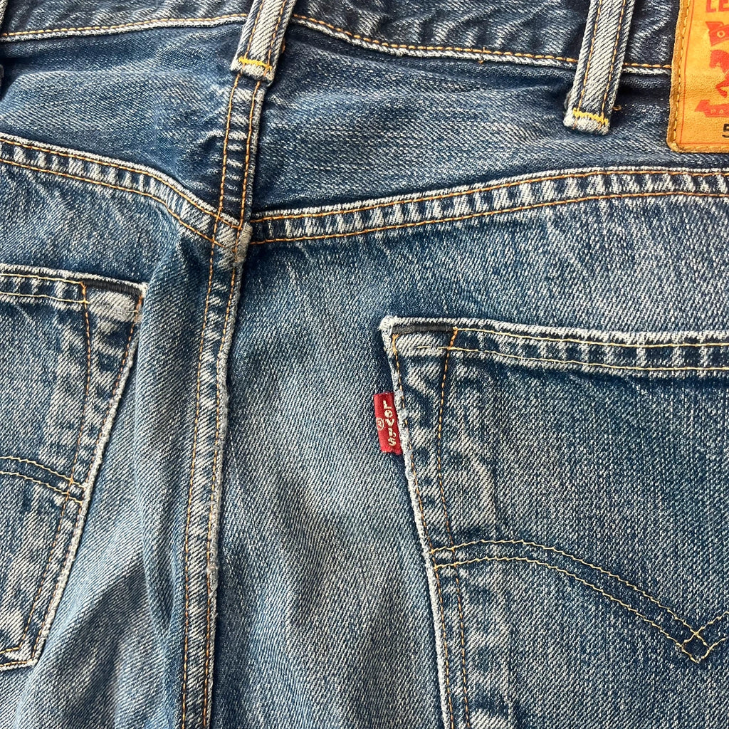 Vintage Levi's 501 Jeans Herren Straight W38 L34 Washed Hellblau 2000s